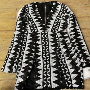 Fashion Nova “Dance Floor Sequin Dress” Size Medium
